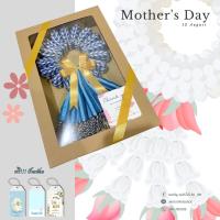 ราคา คลุมไหล่กันหนาว มาลัยกรผ้าพันคอ(ผ้าฝ้าย 100% งานทอมือ)+กล่อง+โบว์ (25956776446)