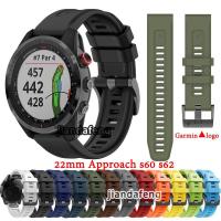 ราคา สายนาฬิกาข้อมือซิลิโคน สไตล์สปอร์ต สําหรับ Garmin Approach S62 S60 (23039491241)
