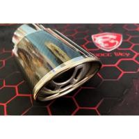 ราคา ปลายท่อ สแตนเลสแท้ อย่างดี ลายเคฟล่า 6D ขันน็อตท่อไอเสีย รถยนต์ ปลายตรง ท่อแต่ง exhaust pipe ไทเทเนียม ส่ง Kerry (8312184665)