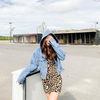 ราคา Jacket jeans hoodie เสื้อยีนส์แจ็คเก็ตมีฮูด (8003) (6169501993)