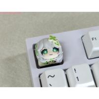 ราคา Humha artisan keycap Genshin Impact keycap Hand made เรซิ่น keycap ส่วนบุคคล keycap ที่กําหนดเอง keycap คีย์บอร์ด keycap (40066182385)