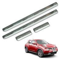 ราคา ชายบันได แสตนเลส 4ประตู มีขอบยาง สีโครเมี่ยม สำหรับ Nissan Juke ปี 2014-2017 (6459628940)