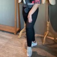 ราคา สกินนี่ ผ้ายืด ใส่เที่ยว ใส่ทำงาน กางเกงขายาว สาวอวบ สาวอ้วน ใส่ได้กางเกงสกินนี่ผ้าเกาหลี สีดำ (18931671043)