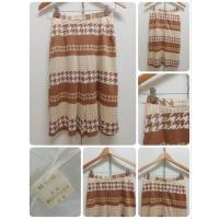 ราคา 774. กระโปรงลายชิโนริผ้ายืดวินเทจมือสองญี่ปุ่น(no.Y1340) (23587549993)