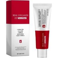 ราคา Real Collagen Fit, Collagen 2024 Wrapping Mask, Collagen 670,000 ppm, มาส์กหน้าลอกออกเพื่อความยืดหยุ่น, Hydrating, Glow, Glass Skin Care 50 g (1) (42066011013)