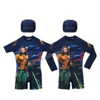 ราคา ชุดว่ายน้ำ เด็กชาย AQUAMAN อควาแมน ลิขสิทธ์แท้ แถม หมวก และ ถุงใส่ชุด ชุดว่ายน้ำเด็ก ว่ายน้ำ ชุดว่ายน้ำเด็กชาย Swimwear (11322339162)