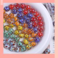 ราคา [จิน] ลูกปัดแก้วลายจุดสีสันสดใสขนาด 10 มม. แบบใหม่ วัสดุลูกปัดกลมเจาะรู ทําเอง (28189746635)