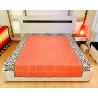 ราคา ผ้าปูรองนอน (แบบหนา) ขนาด 4.5-5ฟุต เอิร์ธโทนสีส้มลายกราฟฟิก มือสองขายตามสภาพ สินค้าญี่ปุ่น-เกาหลีแท้ (24871281782)