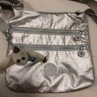ราคา มือสอง ของแท้ Kipling Alvar Silver Crossbody bag (2119441594)