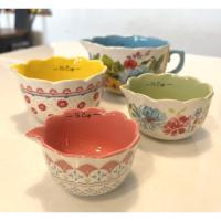 ราคา The Pioneer woman measuring cup ถ้วยตวงเซรามิกสุดน่ารัก 1ชุด4ใบ (18023593156)
