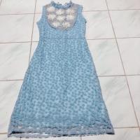 ราคา เดรสลูกไม้ยาว แขนกุด แต่งอกลูกไม้ ป้ายห้อย ไซส์s-m งานป้าย I LOVe 2 (4506101376)