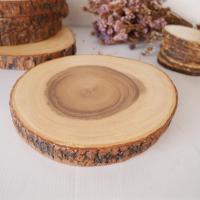 ราคา เขียงไม้จามจุรีธรรมชาติ แบบติดเปลือกไม้ ขนาด 12นิ้ว (25812534647)