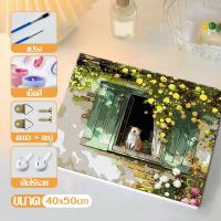 ราคา 40X50ซม ภาพวาดสีน้ำมันดิจิตอลพร้อมกรอบ DIY ตัวการ์ตูน ระบายสีตามตัวเลข ภาพวาดตกแต่งผนัง ฝึกสมาธิ ของขวัญ (16399344722)