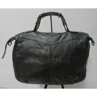 ราคา Breal แบรนด์แท้หนังแท้สีดำกระเป๋าถือได้ครอสบอดี้ได้ หนังนิ่มอะไหล่สีเงินมีสายเทียบขนาด15" (18329255350)