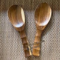 ราคา ทัพพีตักข้าวไม้สัก ทำจากไม้สักอย่างดี ลวดลายธรรมชาติ สวยงาม ใช้งานคงทนแข็งแรง (7932532643)