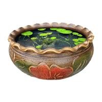 ราคา อ่างน้ำดินเผา 12นิ้ว อ่างเลี้ยงปลา อ่างบัวเลี้ยงปลา อ่างบัว อ่างดินเผา รับประกันคุณภาพ (9869895792)