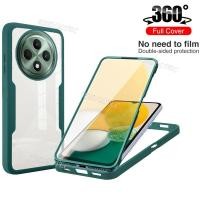 ราคา 360 คลุมทั้งหมดสําหรับ OPPO Reno 12F 5G 4G กันกระแทกอะคริลิคใสด้านหน้าด้านหลังสองด้านป้องกัน Hard เคสโทรศัพท์สําหรับ OPPO Reno12 F Reno12F (27333846872)