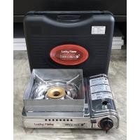 ราคา LUCKY FLAME เตาแก๊สกระป๋อง ไม่รวมแก๊ส รุ่น LF-90SD รุ่นใหม่ มาแทนรุ่น LF-90S พร้อมบังลมเหล็ก ประหยัดแก๊ส (1852953115)