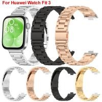 ราคา Stainless Steel Strap For Huawei Watch Fit 3 Bracelet Correa Men Women Band Metal Watchband For Huawei Watch Fit3 Access (26312023093)