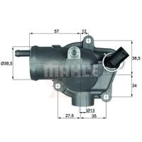 ราคา TI 27 92 วาลว์น้ำ+เสื้อ BENZ OM611 OM612 ดีเซล / W210 6112000315 (ยี่ห้อ MAHLE) (19259773856)