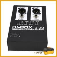 ราคา Homie DI20 เสียง Active DI Box Professional 2 ช่อง DI กล่อง Splitter สําหรับ Stage Studio แปลงไม่สมดุลให้กับ Balanced S (28775477778)