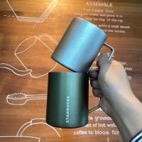 ราคา แก้ว Starbucks 414ml แก้วสแตนเลสสีเทาเงินสีเขียว (29912219025)