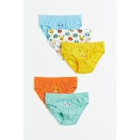 ราคา H&M(เอชแอนด์เอ็ม) กางเกงในบ็อกเซอร์พิมพ์ลายแพ็ก 5 ตัว Boys 5-pack printed boys’ briefs 0962863_14 (27886547868)