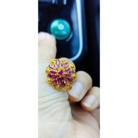 ราคา แหวนทับทิมทิมสยามแท้ทรงพุ่ม (22145319285)