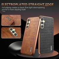 ราคา Anti-Shock จระเข้ Textured หนังซิลิโคนหมวก/สําหรับ Samsung Galaxy A26 A25 A17 A16 A15 A14 A05S (42209066860)