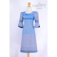 ราคา เดรสผ้าไทยสีฟ้า ชุดทำงานผ้าไทยฝ้ายราชวัตร ชุดวันแม่ ชุดผ้าไทยวันแม่ อัดผ้ากาวทั้งชุด (28106042150)