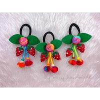 ราคา ยางรัดผม แบบพื้นบ้านชาวเขาพื้นเมือง ของฝากเชียงใหม่ ตกแต่งห้อยปอมๆ (15648884875)