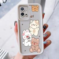 ราคา เคสสำหรับ VIVO Y75 Y55 5G Y55s Y33s Y33e Y30 5G Y52T T1 5G เคสโทรศัพท์สัตว์น่ารักสามสีซิลิโคนกันกระแทก (43918754391)