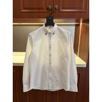 ราคา เสื้อเชิ้ตแขนยาวดีไซน์ริบบิ้นสีแดงสีขาวสีฟ้า ทำจากผ้าฝ้าย Oxford 100% (42217422686)