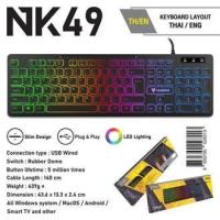 ราคา แชร์: Product Information Section คีย์บอร์ดเกมมิ่ง Nubwo NK-49 คีย์บอร์ด Gaming Keyboard คีย์บอร์ดมีไฟ คีย์บอร์ด (27154400883)