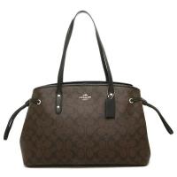 ราคา #ส่งฟรี EMS‼️ ของแท้ % COACH F57842 DRAWSTRING CARRYALL IN SIGNATURE (1132574102)