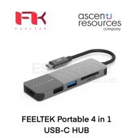 ราคา USB HUB (ยูเอสบีฮับ) FEELTEK Portable 4 in 1 USB-C HUB ของใหม่ประกัน 2 ปี (10285216954)