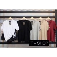 ราคา เสื้อยืดคอวีตัวใหญ่ ผ้าเรย่อน ป้าย T-Shop (5195391645)