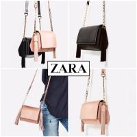 ราคา ZARA MINI GEOMETRIC CROSSBODY BAG WITH TASSELS (78197887)