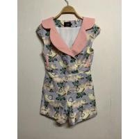 ราคา จั้มสูทขาสั้น ลายนกน้อย ป้าย Bellita ไซต์ M (2991940124)