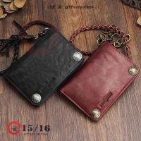 ราคา กระเป๋าสตางค์หนังแท้ 2พับ มีสายคล้องเอว พร้อมส่ง FIFTEEN SIXTEEN รุ่น Sven Wallet : M2988 (1774760722)