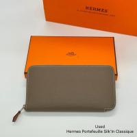 ราคา ของแท้100% *สอบถามก่อนสั่ง (USED) Hermes Portefeuille Silk'In Classique พร้อมส่ง (40801704929)