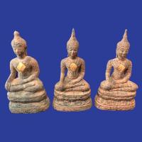 ราคา พระสามสมัย พระพุทธรูป3สมัย พระสุโขทัย พระเชียงแสน พระอู่ทอง ปางมารวิชัย เนื้อศิลาโบราณปิดทองหน้าตัก5นิ้วสูง11ชุดล่ะ750 (17906667883)