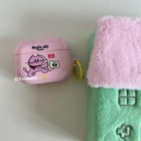 ราคา เคสหูฟังบลูทูธไร้สาย แบบแข็ง มีซิป ลายแมวสีชมพูน่ารัก สไตล์เกาหลี สําหรับ airpods 1 2 pro2 3 (23277967582)