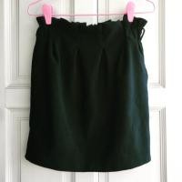 ราคา กระโปรงบอลลูนเอวจีบสีเขียวหัวเป็ด (7429602064)