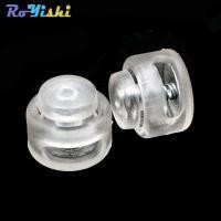 ราคา 20 ชิ้น/แพ็คล็อคสายไฟสลับ Stopper พลาสติกสลับคลิปสําหรับ Paracord/กระเป๋าเป้สะพายหลังสีขาวใส (11512093359)
