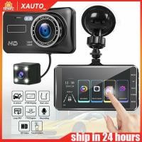 ราคา 【จอทัชสกรีน4นิ้ว】กล้องติดรถยนต์ 2กล้องหน้า-หลัง Car Camera 1080P WDR + HDR กลางคืนชัดสุด ของแท้ 100% (40405307822)