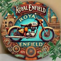 ราคา Vintage Royal Enfield Motorcycle 2D Metal Wall Art Sign Retro Classic Bike Decor (29591463613)