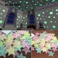 ราคา สติ๊กเกอร์ติดผนังเรืองแสง BLACKON, สติ๊กเกอร์ดาวเรืองแสง DIY, วอลล์เปเปอร์เรืองแสงสีสันสดใสในที่มืดสติ๊กเกอร์ติดผนังห้องนอนเพดานห้องนั่งเล่น (29283601286)