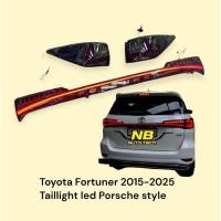 ราคา ไฟท้ายแต่ง Fortuner 2015-2025 ไฟท้ายพร้อมคิ้วท้าย ไฟ led เส้นบาร์ (42967638163)