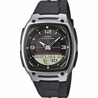 ราคา Casio Standard นาฬิกาข้อมือผู้ชาย สีดำ สายเรซิ่น รุ่น AW-81-1A1 (2065016877)